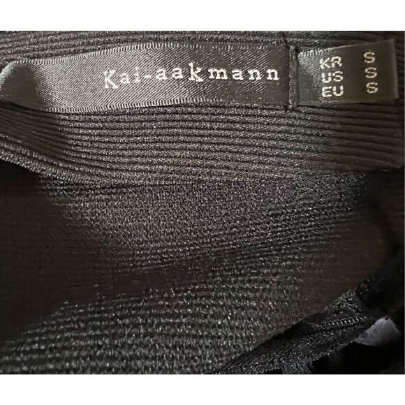 Kai-aakmann Korean designer, highend little black dress empire waist, draped bus - Picture 9 of 11